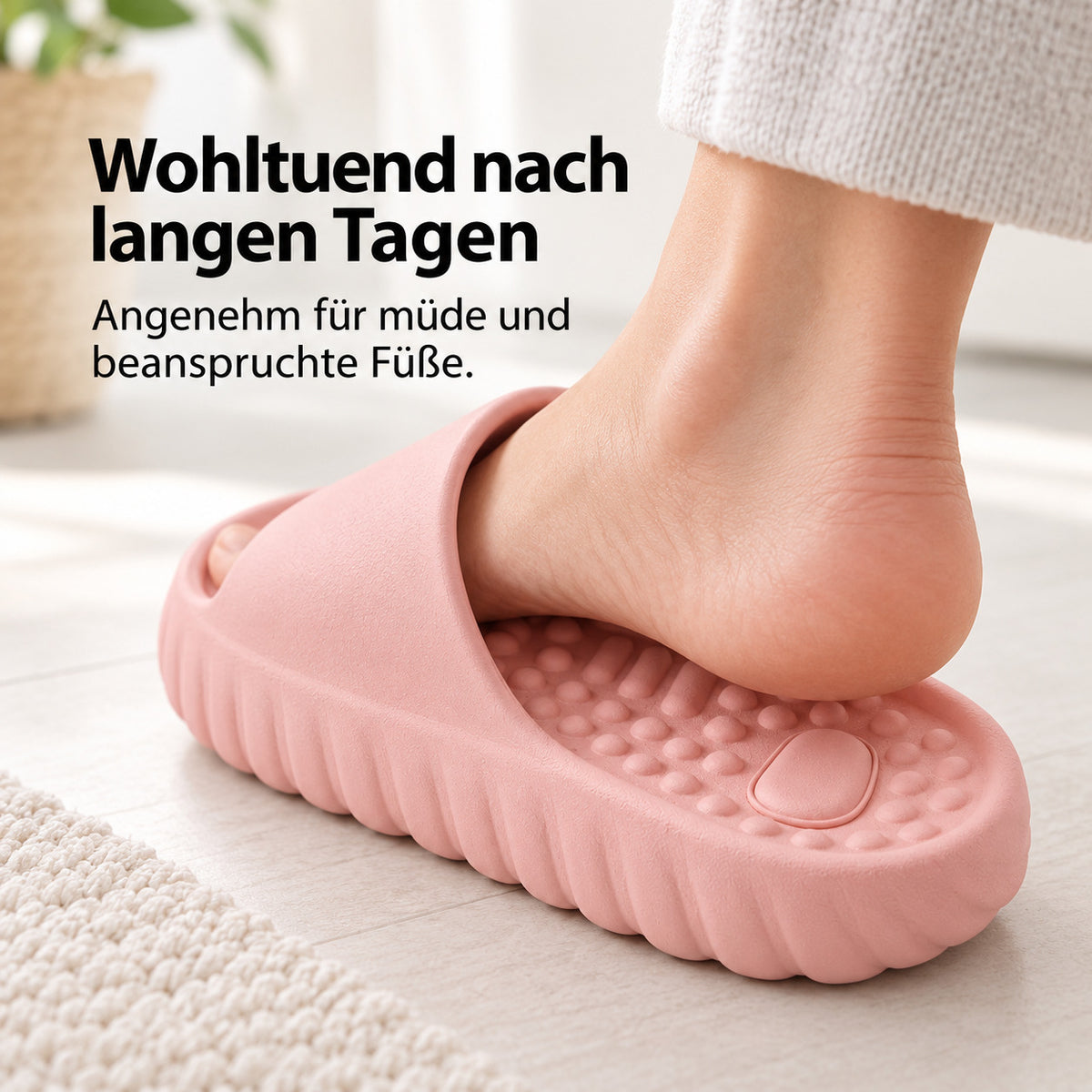 Flesuah Relaxis - Massage-Slides mit dicker Komfortsohle