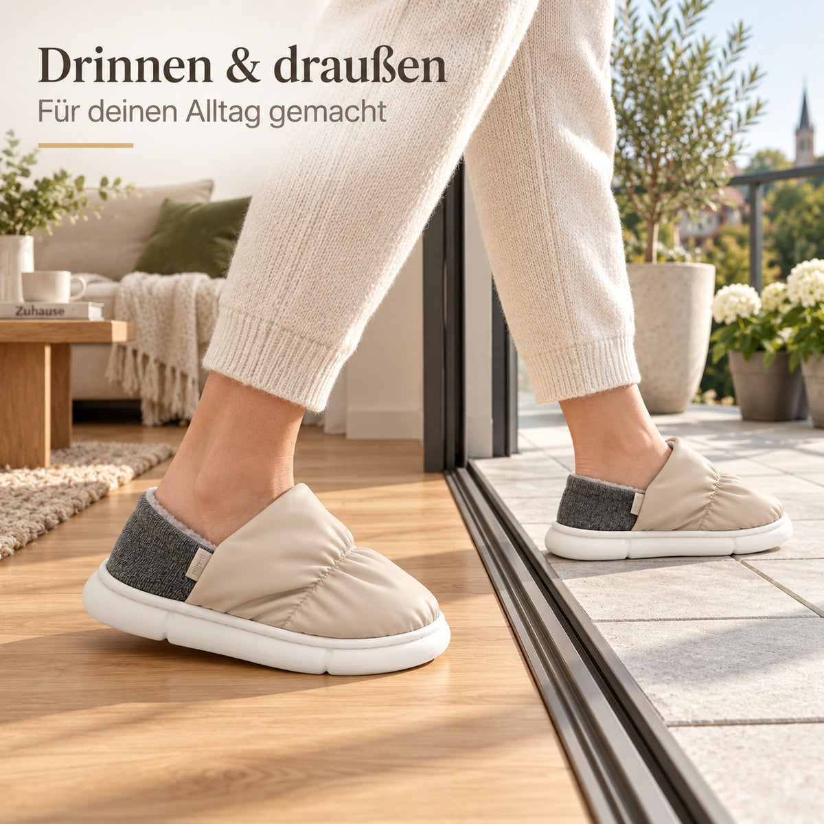 Flesuah Cocoon - Hausschuhe mit flexibler Ferse