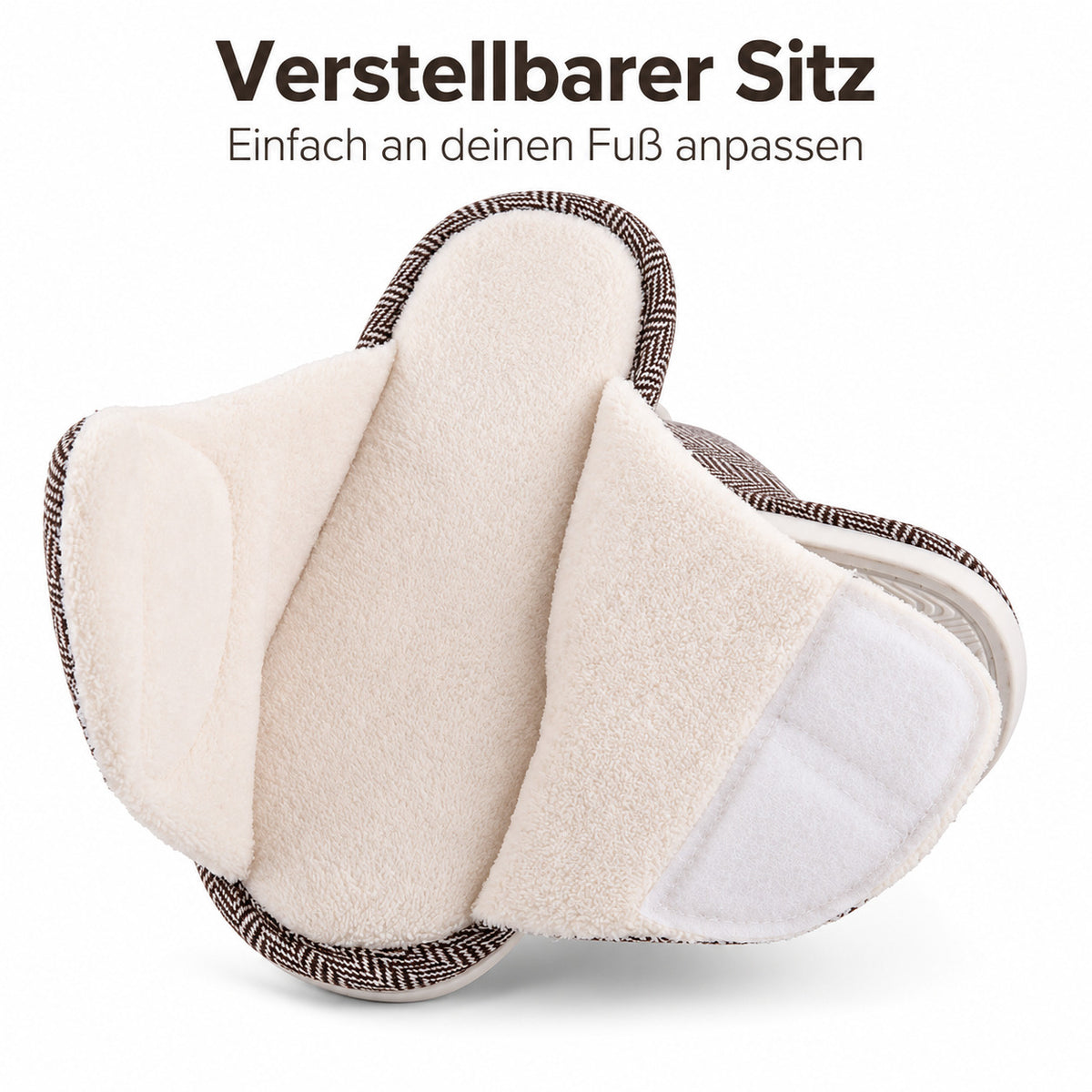 Flesuah Slipper Man - Einstellbare Hausschuhe mit atmungsaktivem Material