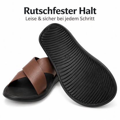 Flesuah Maison Slide - Herren-Slipper aus Rindsleder