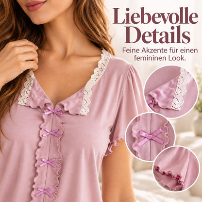Flesuah Elina – Damen Pyjama-Set mit Rüschendetails