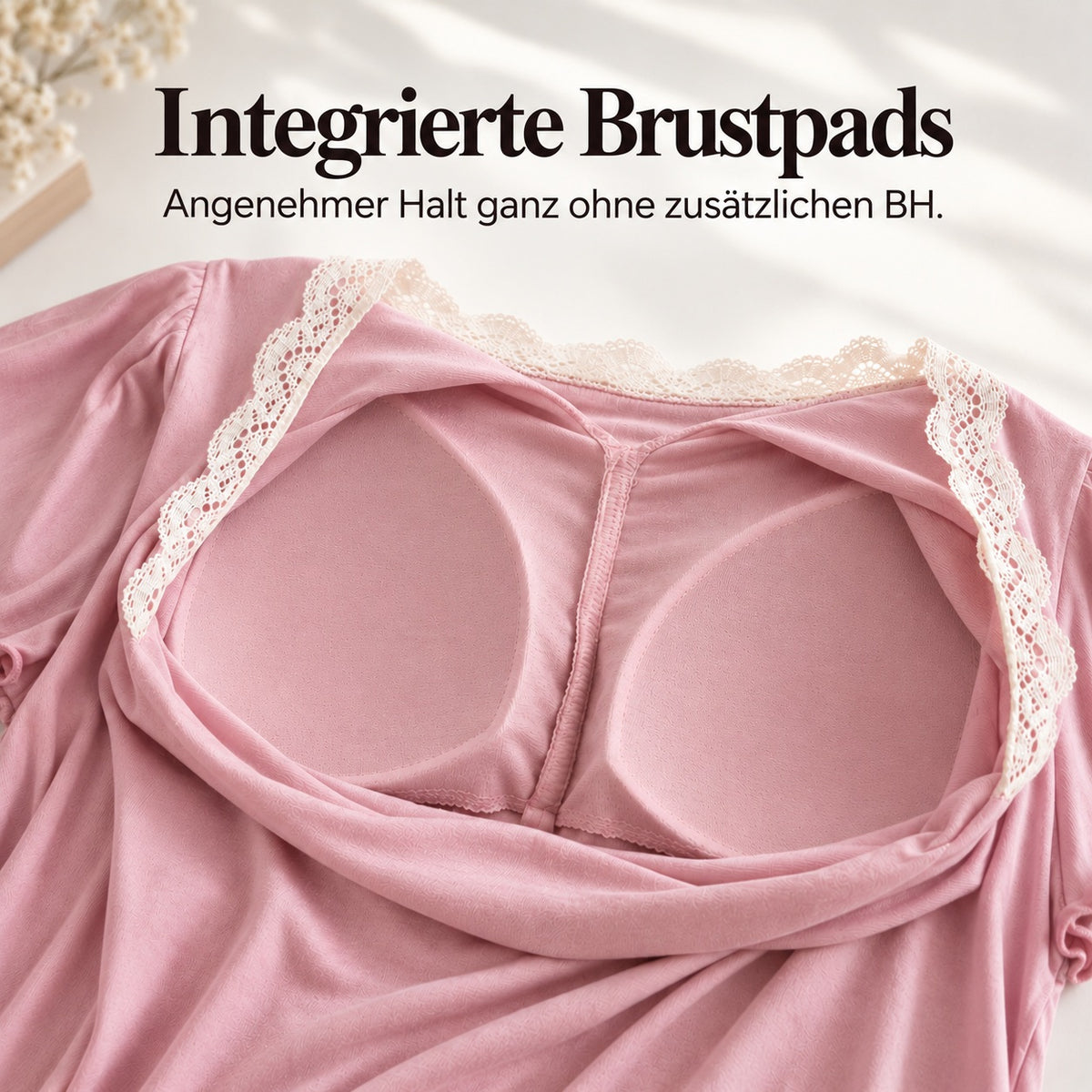 Flesuah Elina – Damen Pyjama-Set mit Rüschendetails