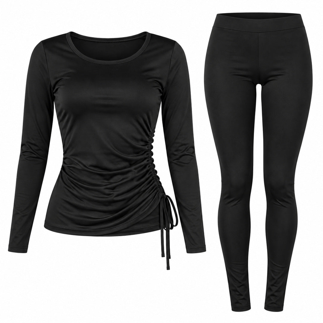 Amira – Damen-Lounge-Set mit seitlicher Raffung