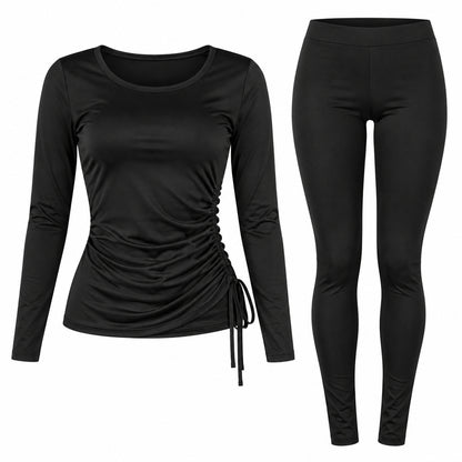 Amira – Damen-Lounge-Set mit seitlicher Raffung