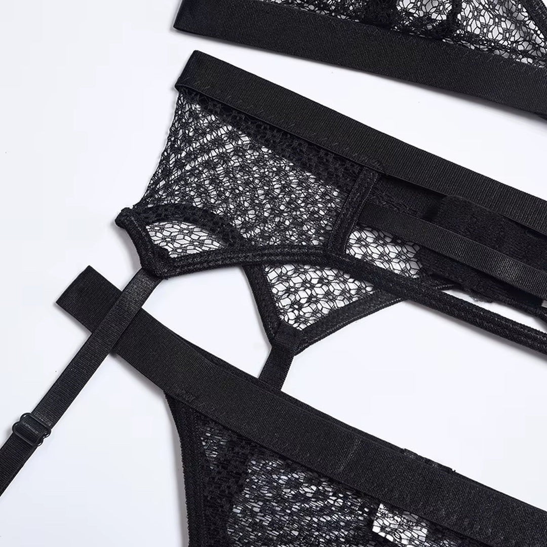 Flesuah Sorella – 3-teiliges Dessous-Set mit Spitze & zarten Trägerdetails
