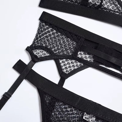 Flesuah Sorella – 3-teiliges Dessous-Set mit Spitze & zarten Trägerdetails