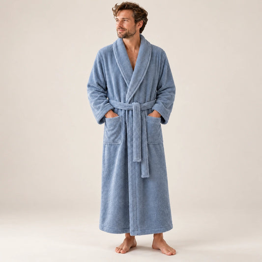 Flesuah Tavero – Herren-Frottee-Bademantel aus Baumwolle