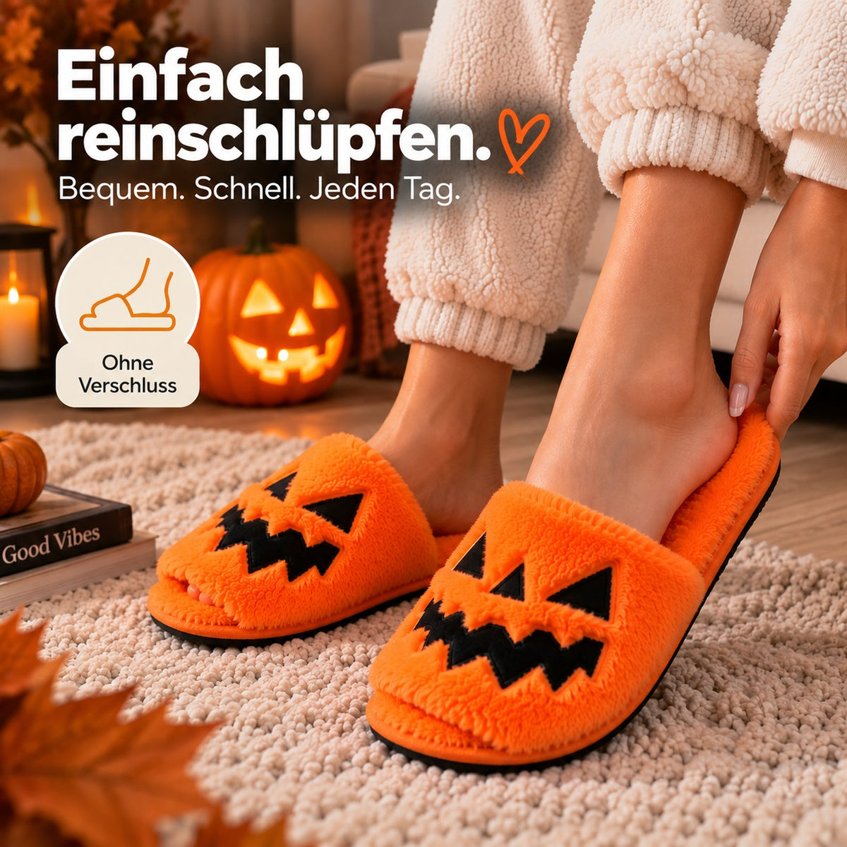 Flesuah Jacky – Kuschelige Halloween-Hausschuhe