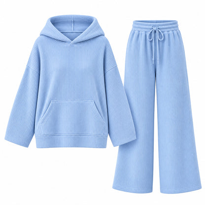 Nika – Damen-Lounge-Set mit Kapuze & weiter Hose