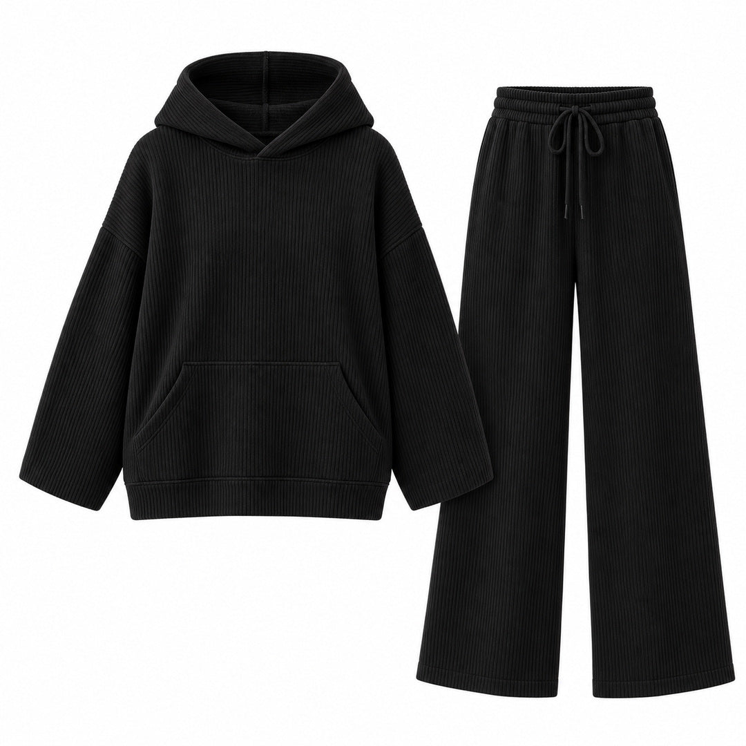 Nika – Damen-Lounge-Set mit Kapuze & weiter Hose