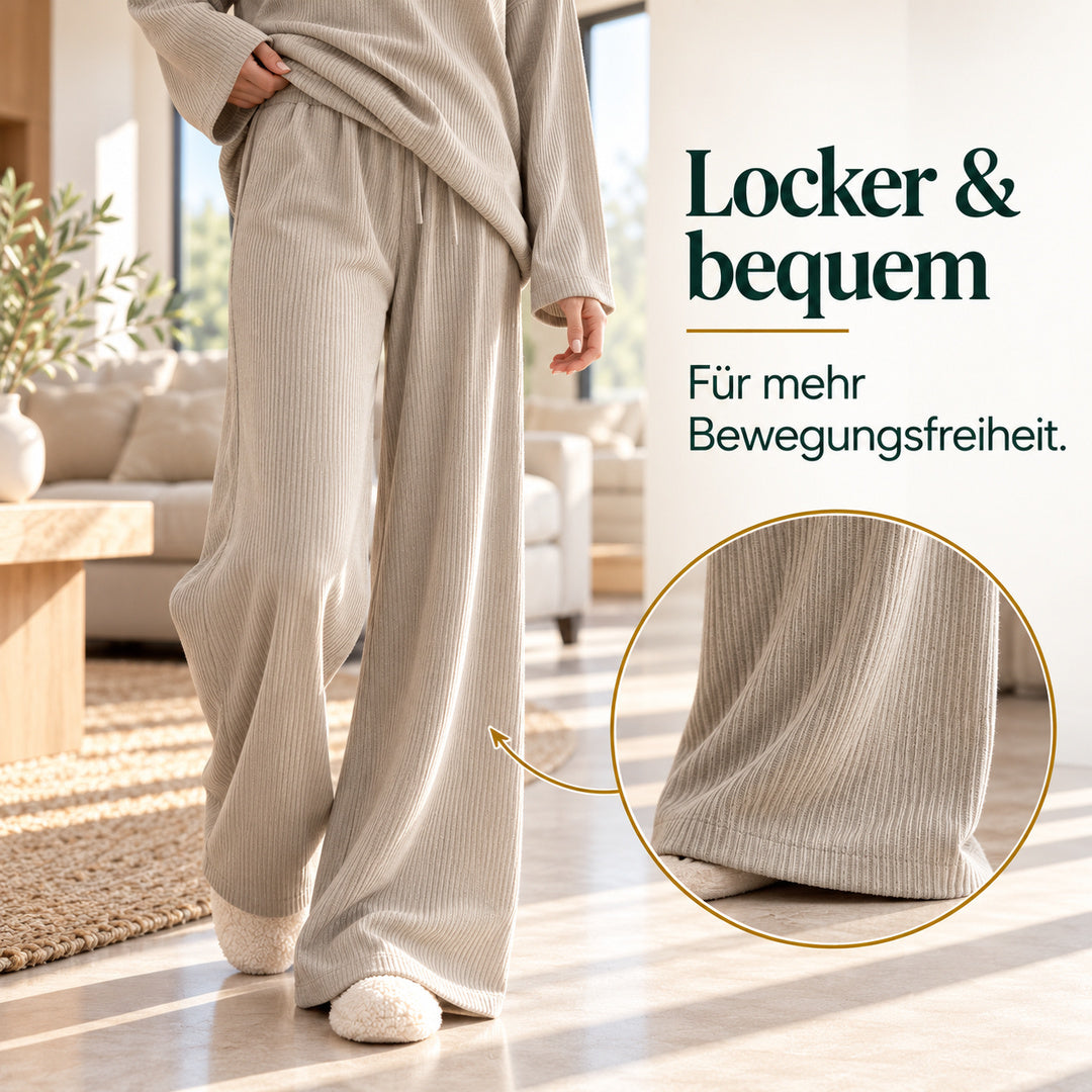 Sina – Gestreiftes Loungewear-Set mit Rundhalsausschnitt