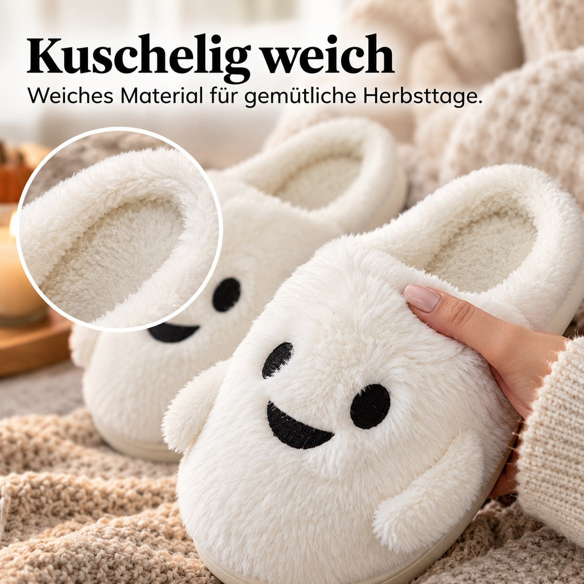 Flesuah Ghosty – Warme Geister-Hausschuhe