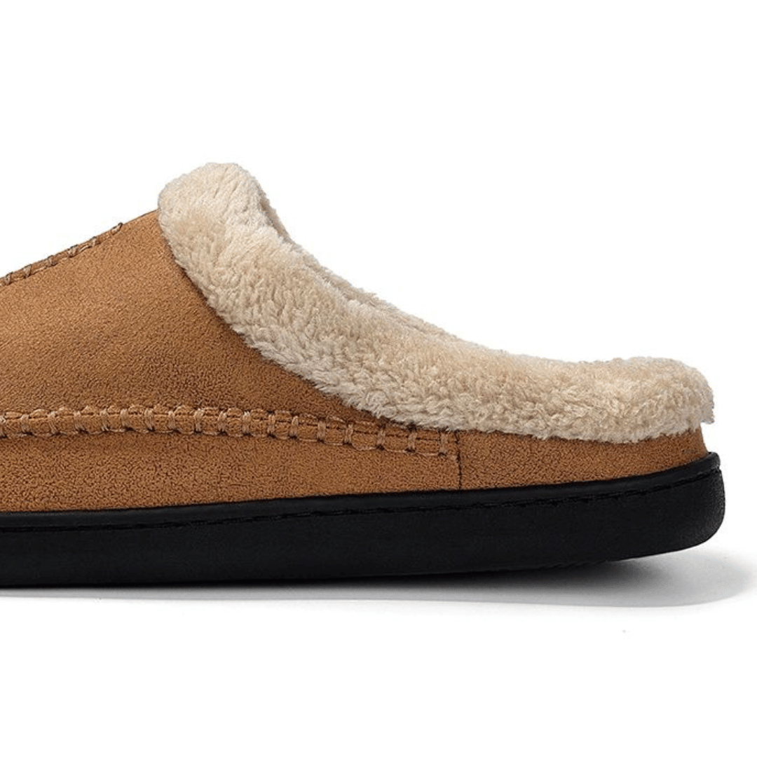 Flesuah Nordic - Atmungsaktive Wildleder Pantoffel mit weicher Sohle