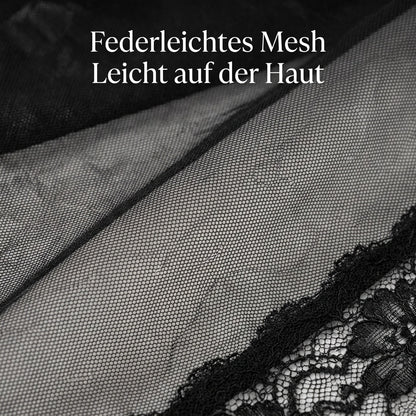 Flesuah Ella - Neckholder-Nachtkleid aus Mesh & Spitze