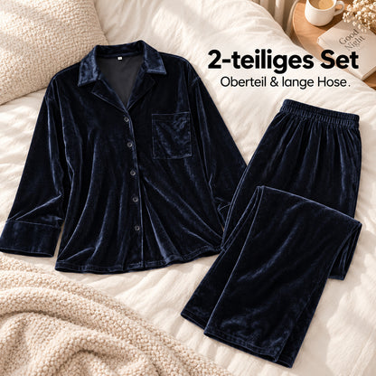 Flesuah Nayla – Damen Samt-Pyjama-Set