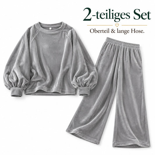 Nola – 2-teiliges Damen-Loungewear-Set in Samtoptik