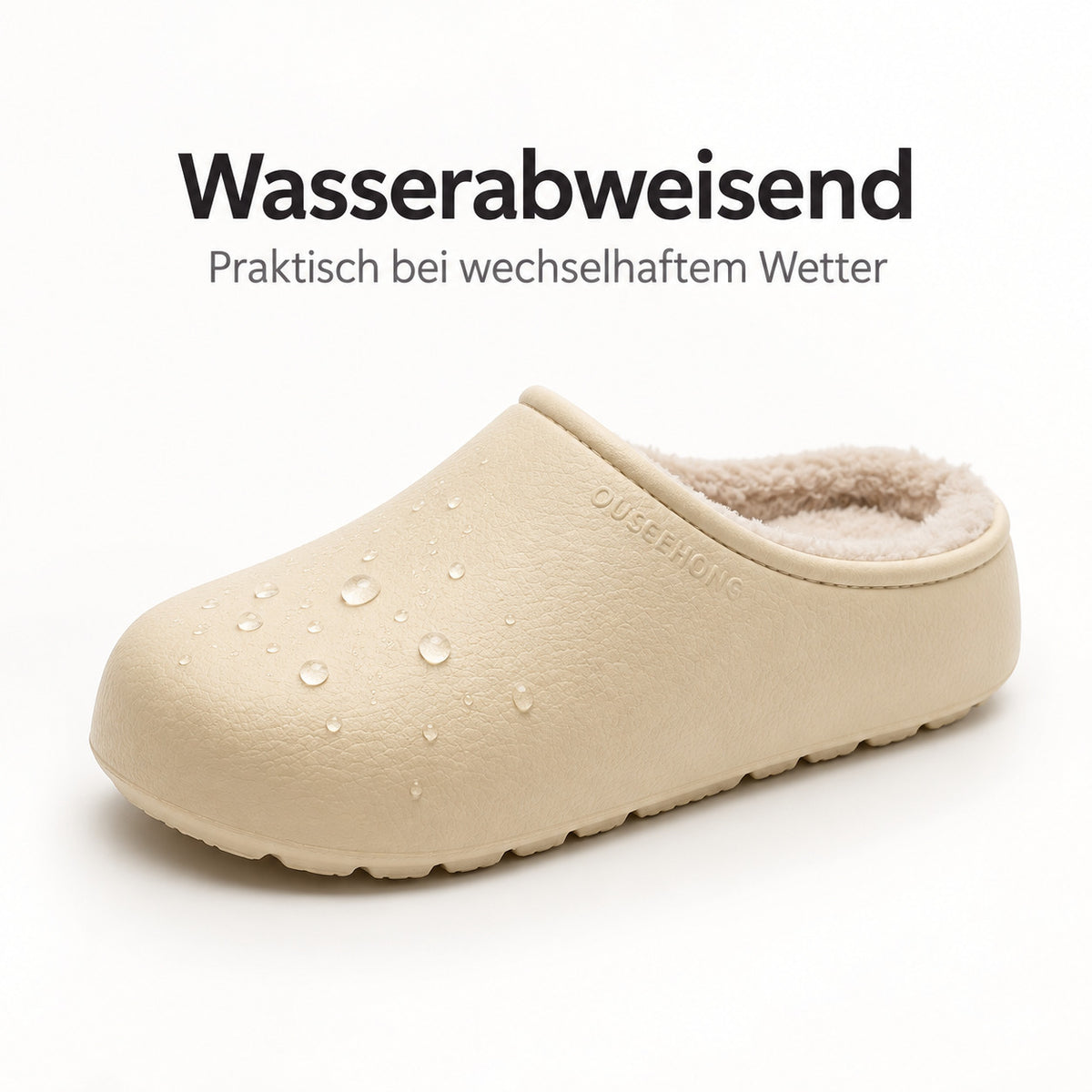 Flesuah Terrace Comfort - Kuschelige Clogs für drinnen & draußen mit Teddyfutter