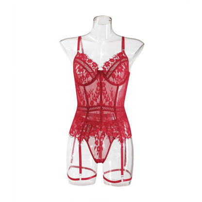 Flesuah Noyle – Verführerischer Spitzen-Body mit Cut-out-Details