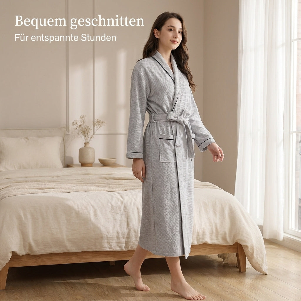 Flesuah Liva - Leichter Baumwoll-Bademantel