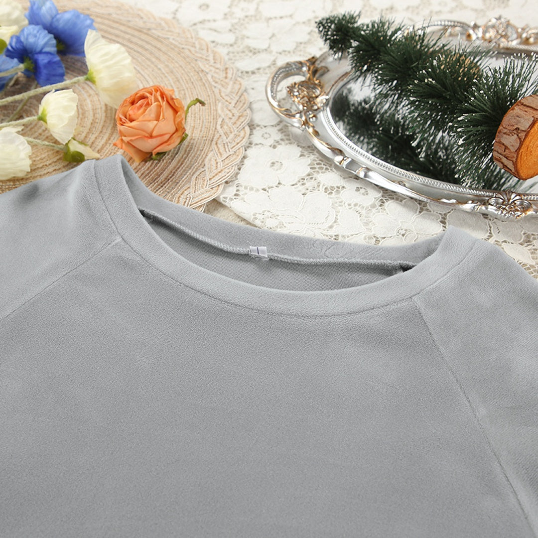 Flesuah Nola – 2-teiliges Damen-Pyjama-Set in Samtoptik