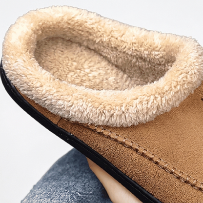 Flesuah Nordic - Atmungsaktive Wildleder Pantoffel mit weicher Sohle