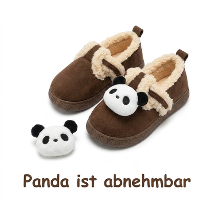 Flesuah Pandas - Weiche Wildleder Pandas mit rutschfester Sohle