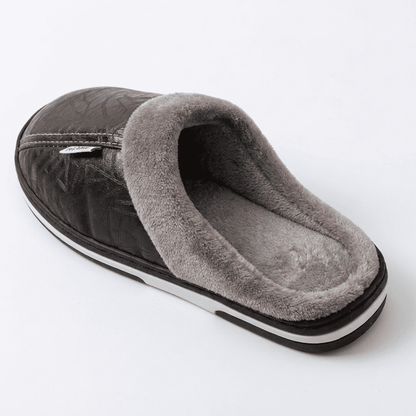 Flesuah Coast Ultra - Gefütterte, warme Lederpantoffel für Herren
