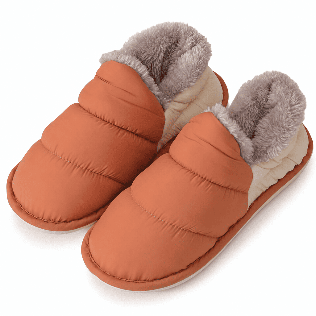 Flesuah Cocoon Cluff - All-Inclusive Baumwollschuhe mit Anti-Rutsch Sohle