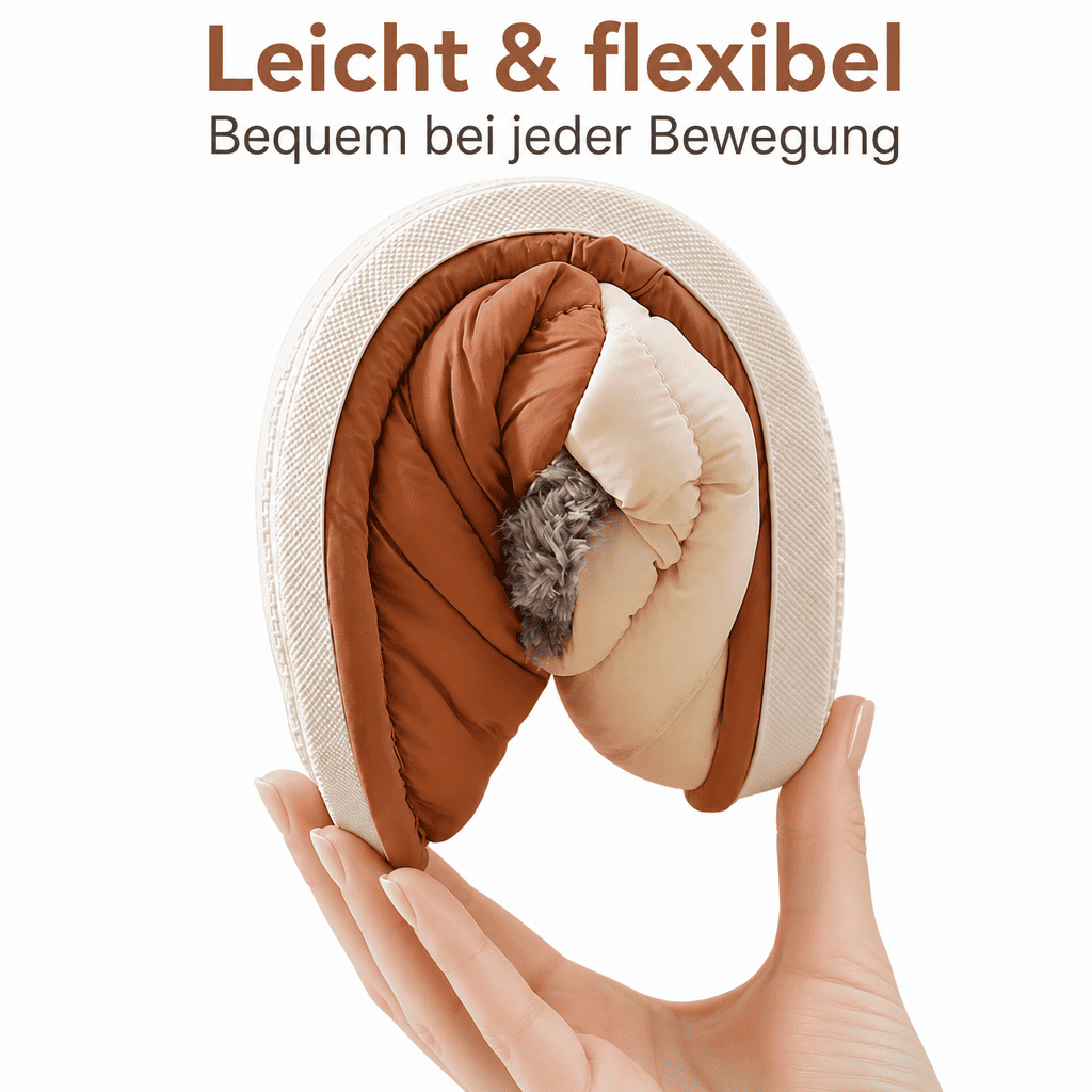 Flesuah Cocoon Cluff - All-Inclusive Baumwollschuhe mit Anti-Rutsch Sohle