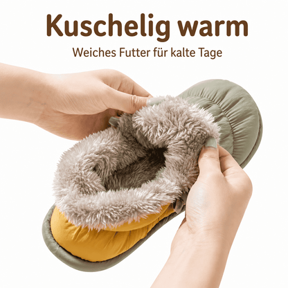 Flesuah Cocoon Cluff - All-Inclusive Baumwollschuhe mit Anti-Rutsch Sohle