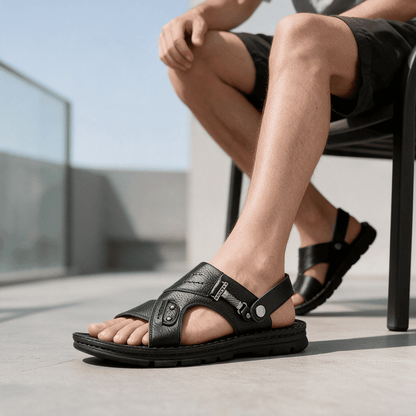 Flesuah Mareno – Herren Sandalen aus Kuhleder für Alltag & Freizeit