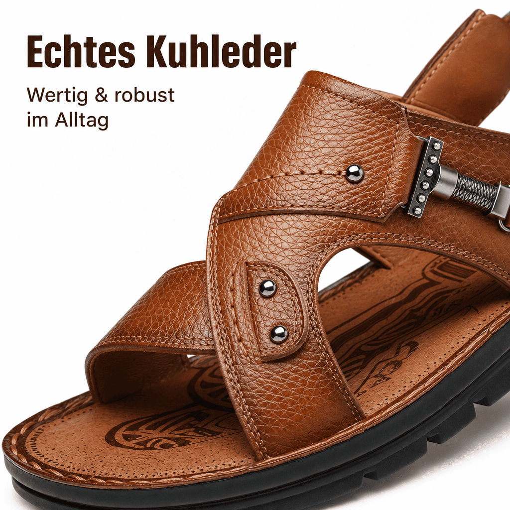 Flesuah Mareno – Herren Sandalen aus Kuhleder für Alltag & Freizeit