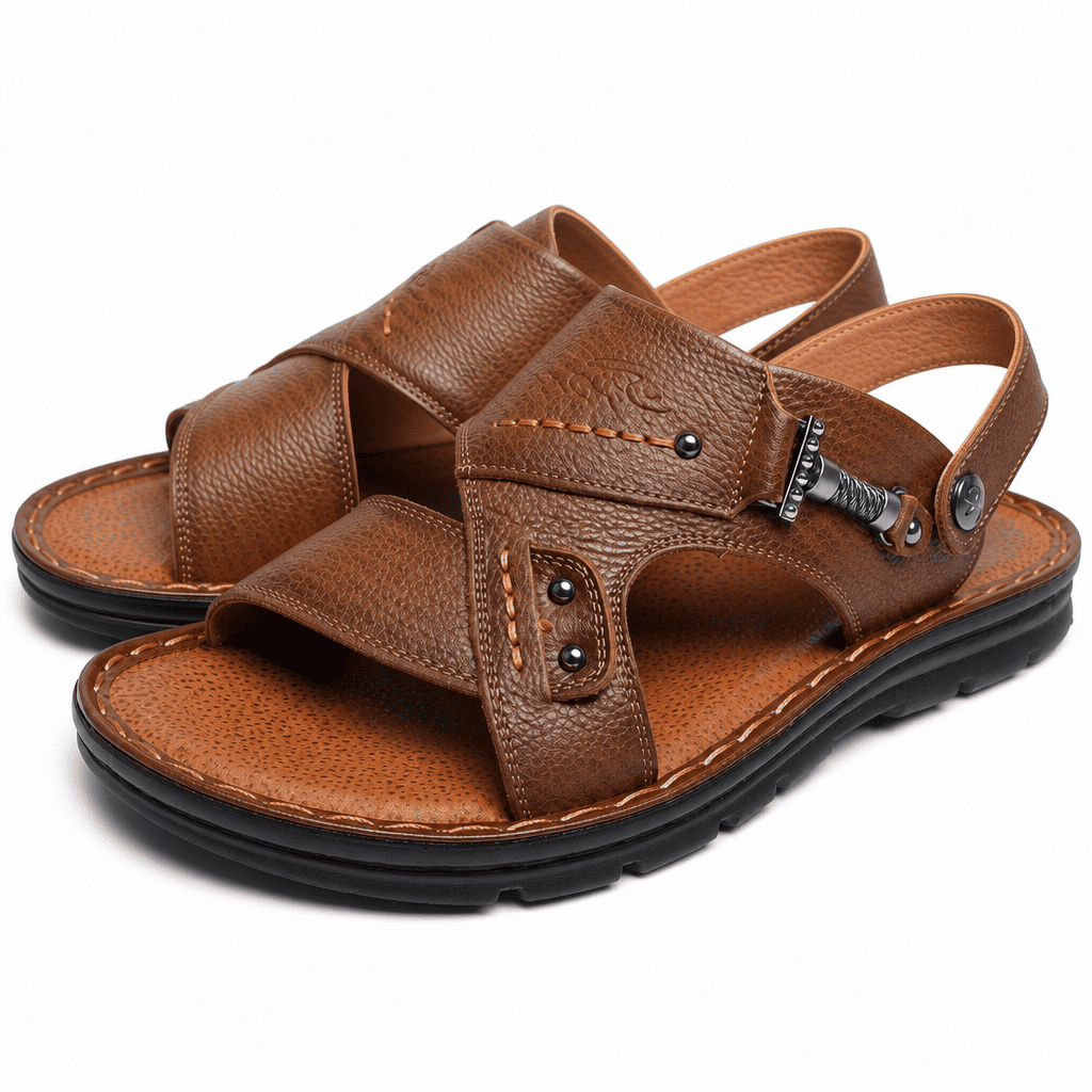 Flesuah Mareno – Herren Sandalen aus Kuhleder für Alltag & Freizeit