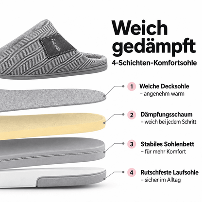 Flesuah Coast - Atmungsaktive Alltagspantoffeln mit Komfortsohle