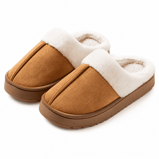 Flesuah Mules - Warme Wildleder-Hausschuhe