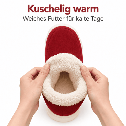 Flesuah Chalet Cluff - Kuschelweiche Hausschuhe mit sicherer Sohle