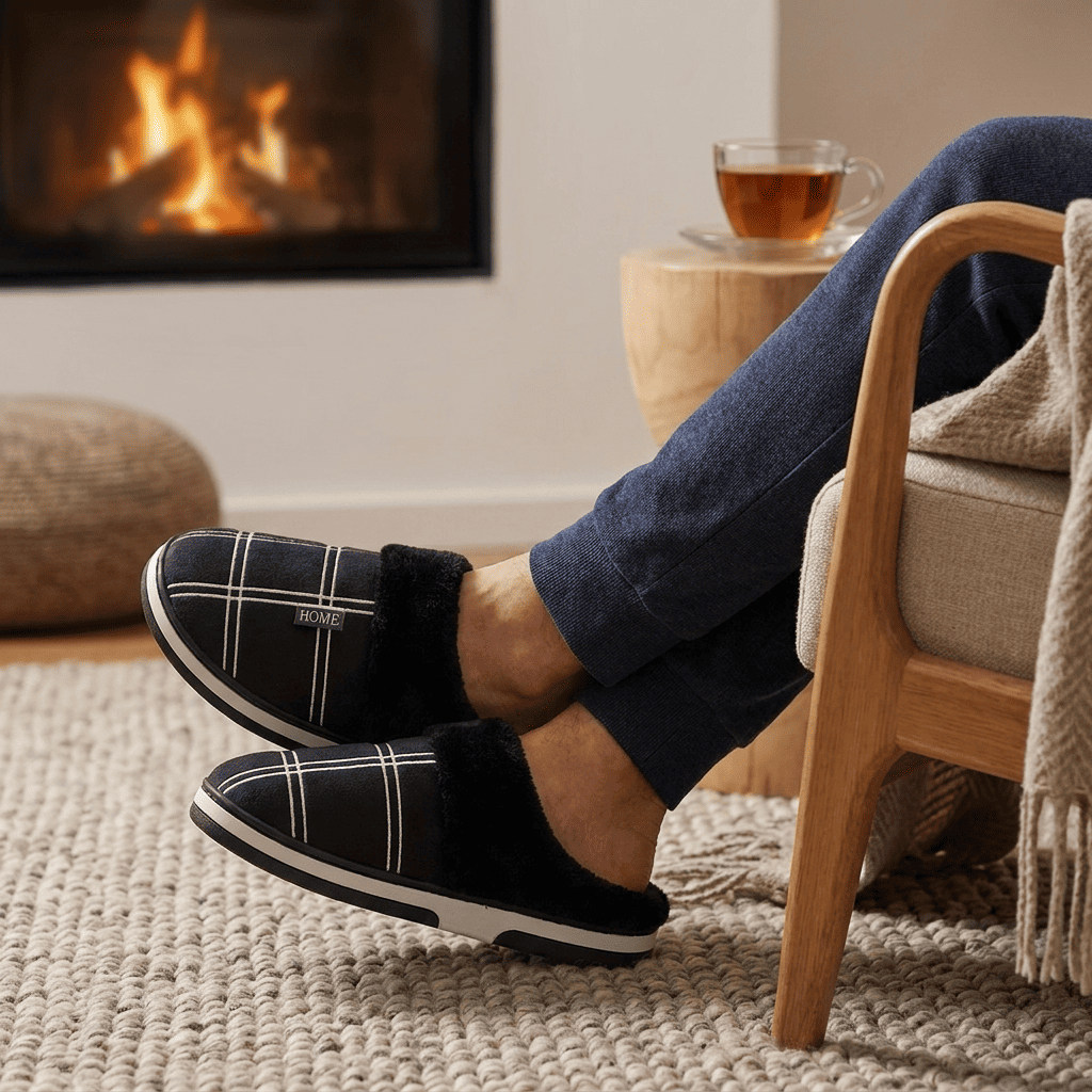 Flesuah Slides - Bequeme Pantoffeln mit rutschfester Sohle