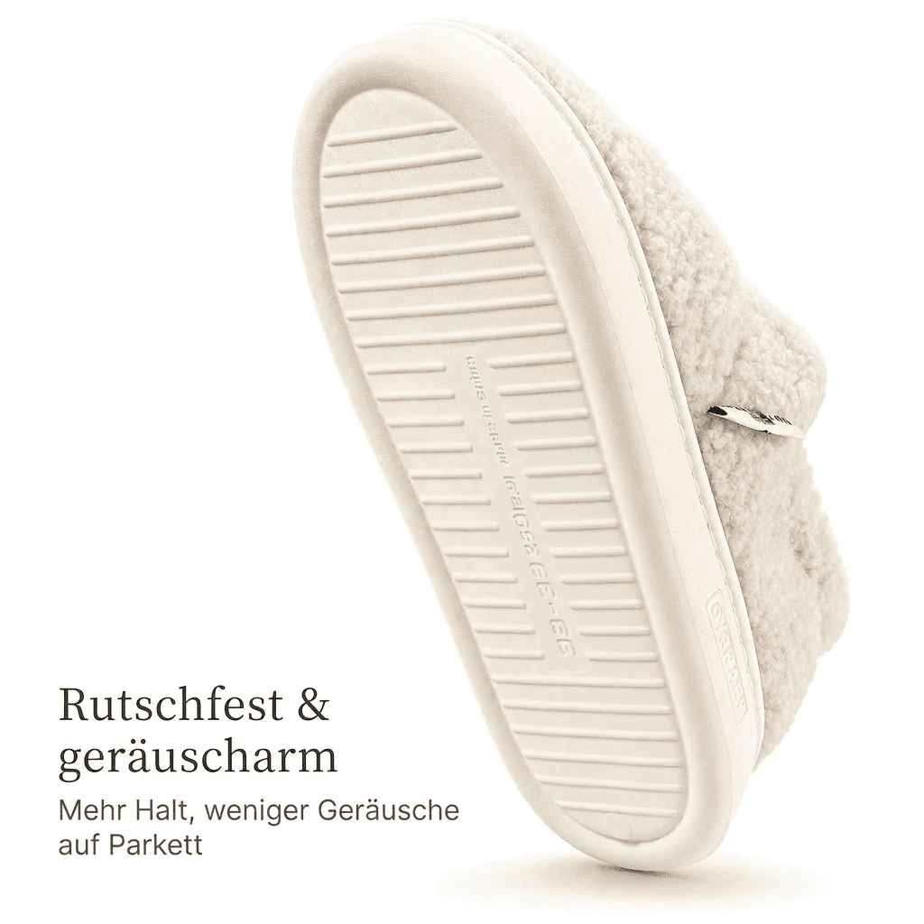 Flesuah Cocoon Teddy – Atmungsaktive Kuschelhausschuhe mit Teddyfutter