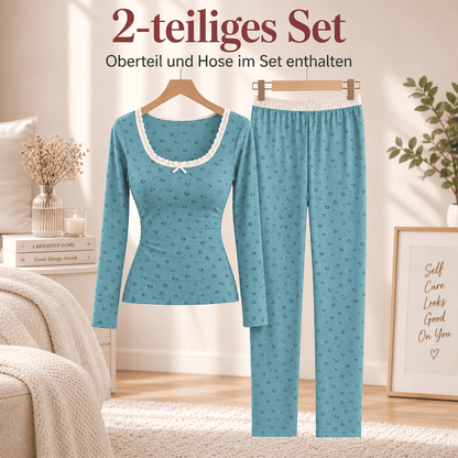Flesuah Flora – Damen Lounge-Set mit Blumenprint
