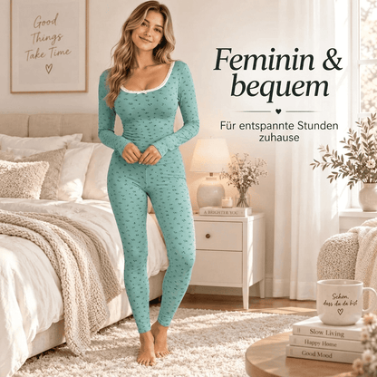 Flesuah Flora – Damen Lounge-Set mit Blumenprint