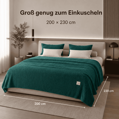 Flesuah Nuvia – Kuschelige Wohndecke mit Rippstruktur