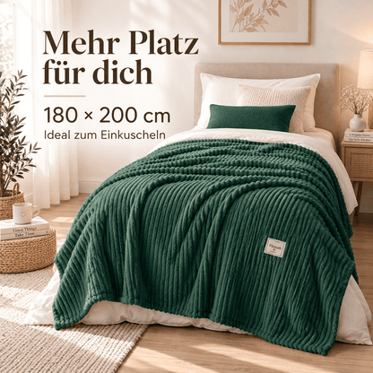 Flesuah Nuvia – Kuschelige Wohndecke mit Rippstruktur