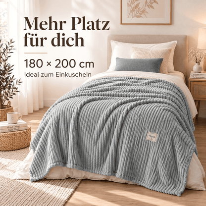 Flesuah Nuvia – Kuschelige Wohndecke mit Rippstruktur