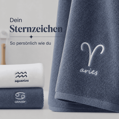 Flesuah Astra – Sternzeichen-Handtuch aus 100 % Baumwolle