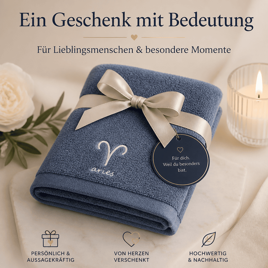 Flesuah Astra – Sternzeichen-Handtuch aus 100 % Baumwolle