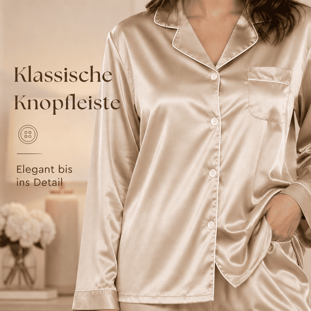 Flesuah Noelle – Eleganter Damen-Pyjama in großen Größen