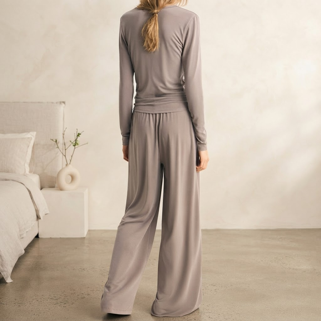 Flesuah Malia – 2-teiliger Damen-Pyjama aus Baumwolle