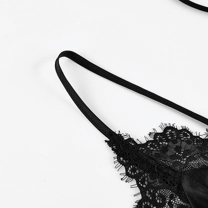 Flesuah Noelia – 2-teiliges Satin-Nachtwäsche-Set mit Spitze
